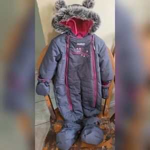 12 month Oshkosh one piece snowsuit
